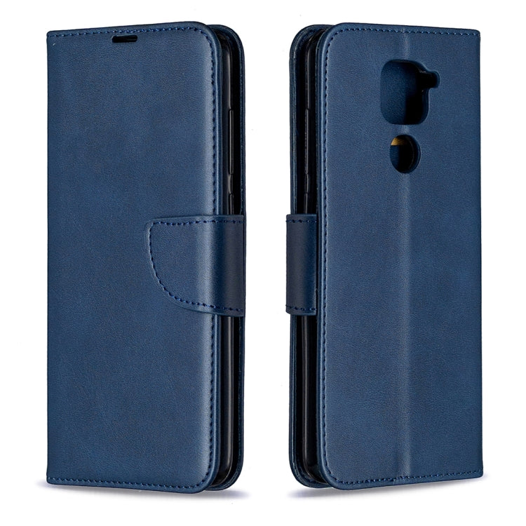 LAMBSKIN Knižkové puzdro pre Xiaomi Redmi Note 9 - modré