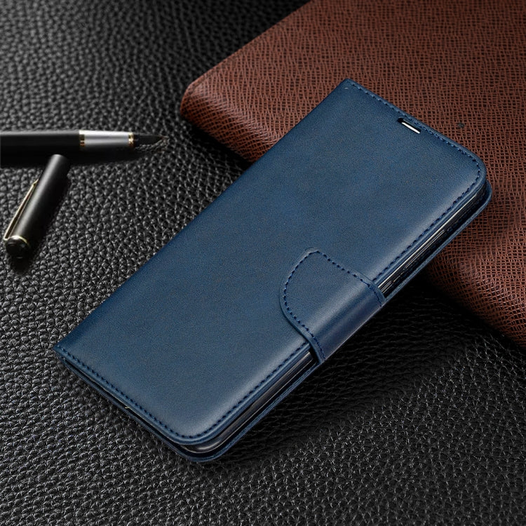 LAMBSKIN Knižkové puzdro pre Xiaomi Redmi Note 9 - modré