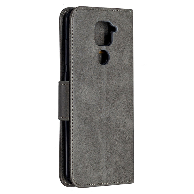 LAMBSKIN Knižkové puzdro pre Xiaomi Redmi Note 9 - sivé