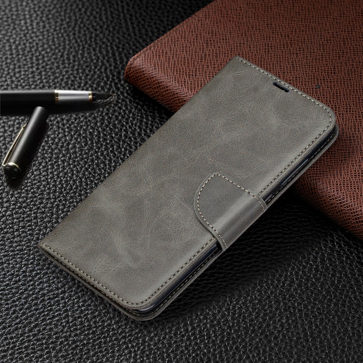 LAMBSKIN Knižkové puzdro pre Xiaomi Redmi Note 9 - sivé