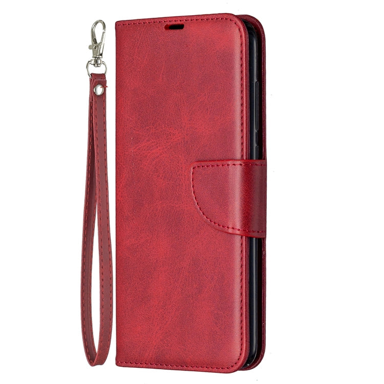LAMBSKIN Knižkové puzdro pre Xiaomi Redmi Note 9 - červené