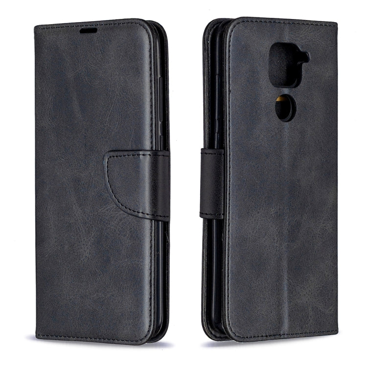 LAMBSKIN Knižkové puzdro pre Xiaomi Redmi Note 9 - čierne