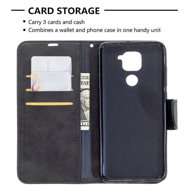 LAMBSKIN Knižkové puzdro pre Xiaomi Redmi Note 9 - čierne