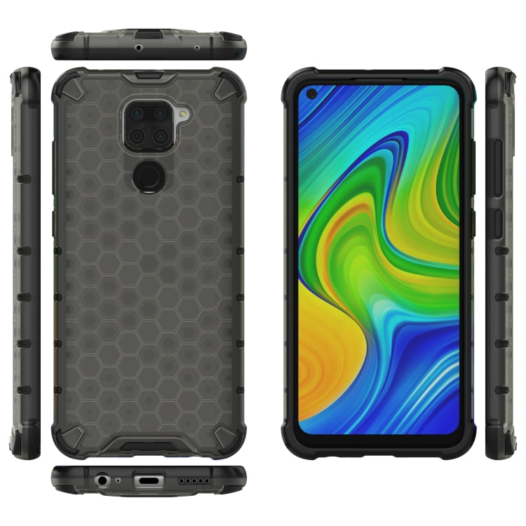 HONEYCOMB Tvrdený kryt pre Xiaomi Redmi Note 9 - čierny