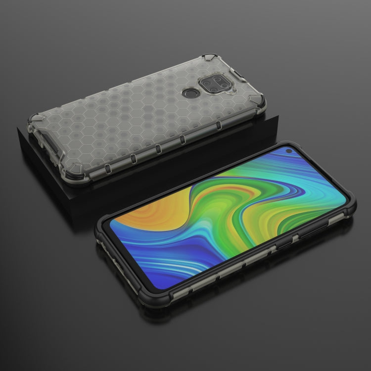 HONEYCOMB Tvrdený kryt pre Xiaomi Redmi Note 9 - čierny