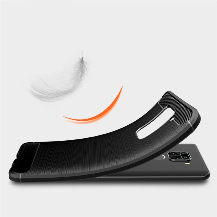 CARBON Zadný obal pre Xiaomi Redmi Note 9 - čierny