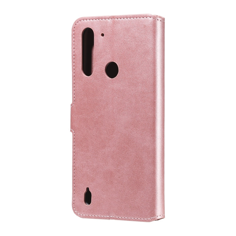 CALF Knižkové puzdro pre Motorola Moto G8 Power Lite - ružové