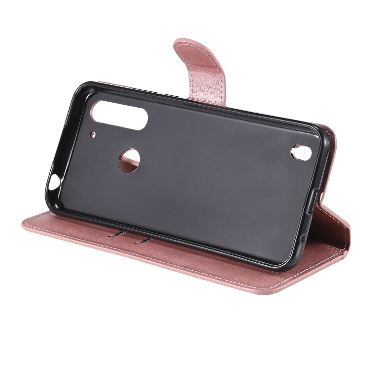 CALF Knižkové puzdro pre Motorola Moto G8 Power Lite - ružové