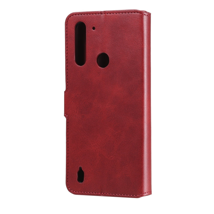 CALF Knižkové puzdro pre Motorola Moto G8 Power Lite - červené