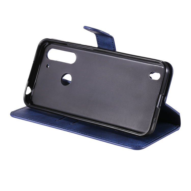 CALF Knižkové puzdro pre Motorola Moto G8 Power Lite - modré