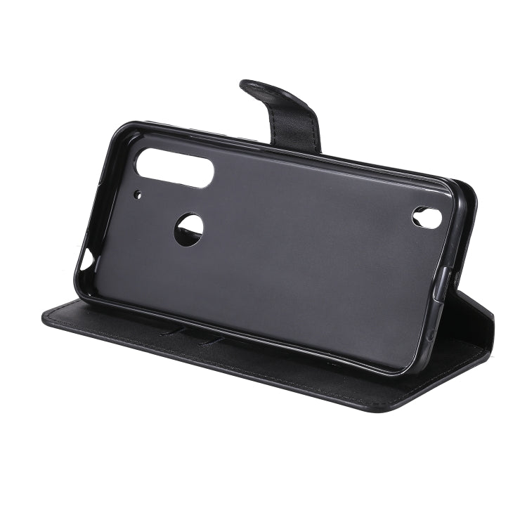 CALF Knižkové puzdro pre Motorola Moto G8 Power Lite - čierne