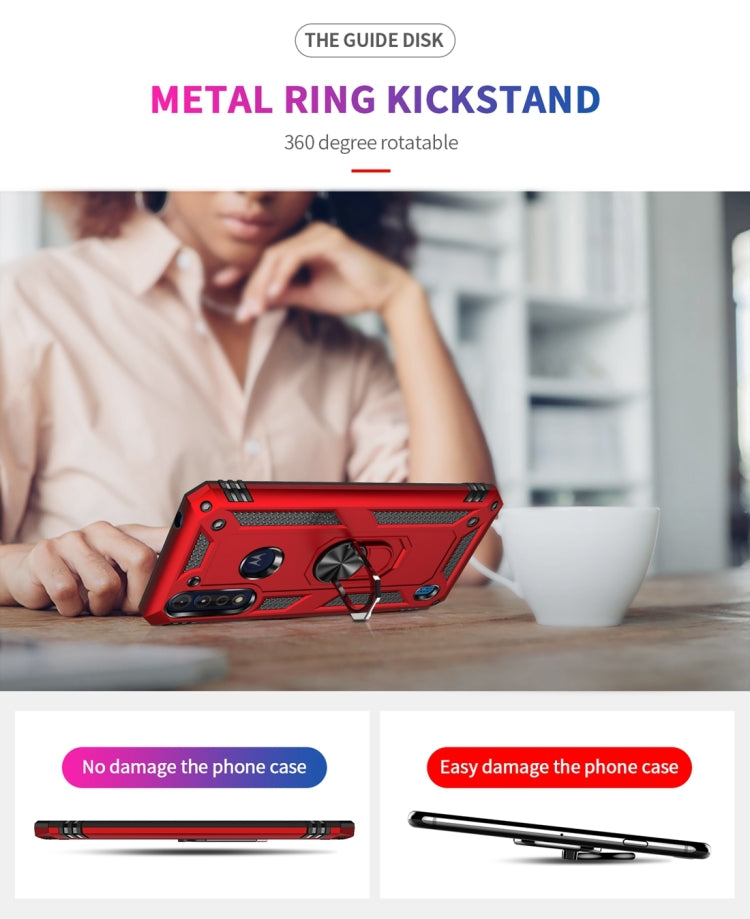 RING ARMOR Tvrdený kryt pre Motorola Moto G8 Power Lite - sivý