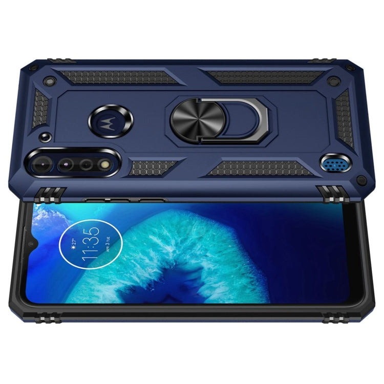 RING ARMOR Tvrdený kryt pre Motorola Moto G8 Power Lite - modrý