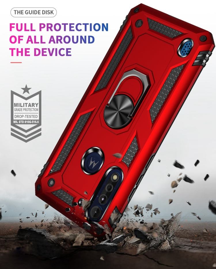 RING ARMOR Tvrdený kryt pre Motorola Moto G8 Power Lite - modrý