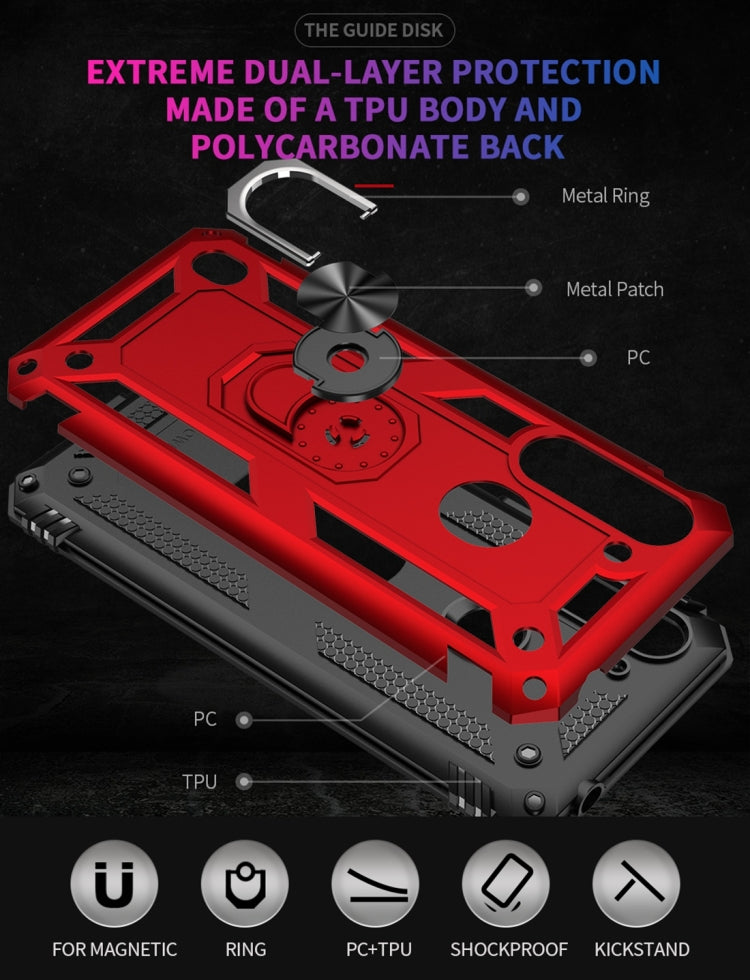 RING ARMOR Tvrdený kryt pre Motorola Moto G8 Power Lite - modrý