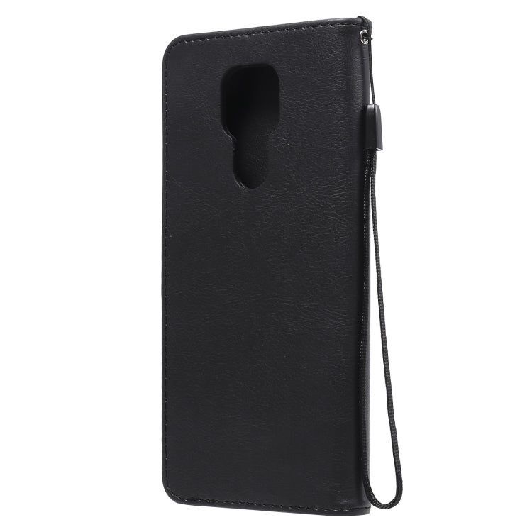 SOLID Knižkové puzdro pre Motorola Moto G9 Play / E7 Plus - čierne