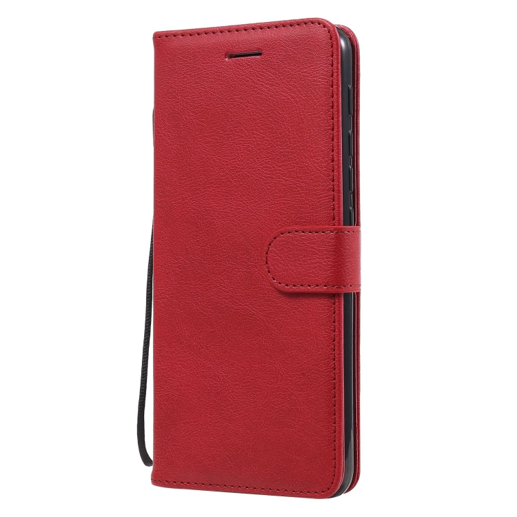 SOLID Knižkové puzdro pre Motorola Moto G9 Play / E7 Plus - červené