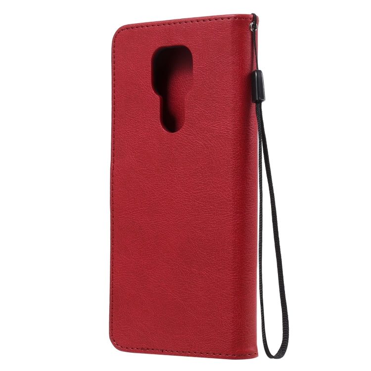 SOLID Knižkové puzdro pre Motorola Moto G9 Play / E7 Plus - červené