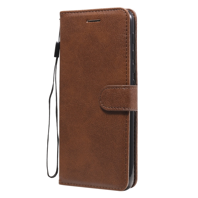 SOLID Knižkové puzdro pre Motorola Moto G9 Play / E7 Plus - tmavo hnedé