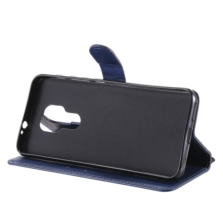 SOLID Knižkové puzdro pre Motorola Moto G9 Play / E7 Plus - modré