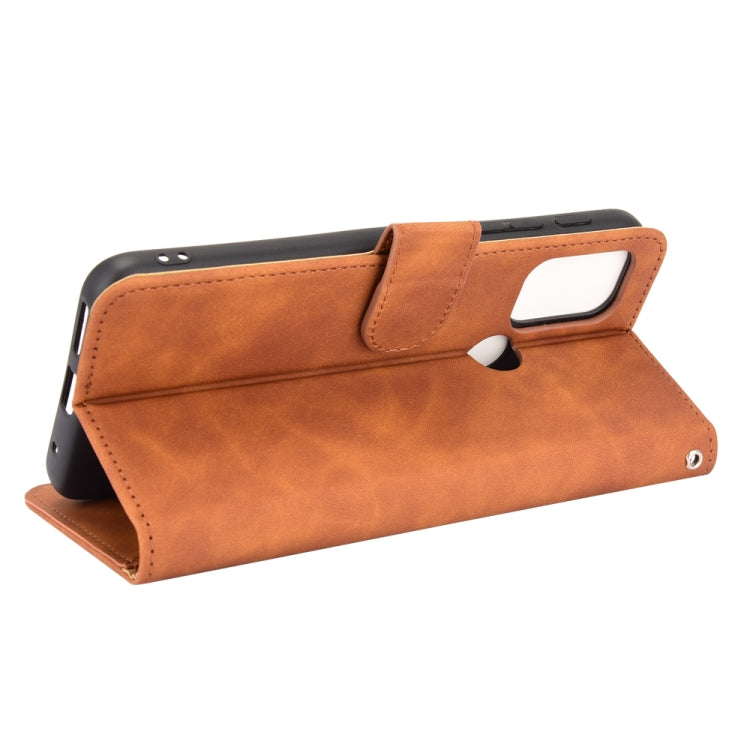 SOLID Knižkové puzdro pre Motorola Moto G10 / G20 / G30 - hnedé