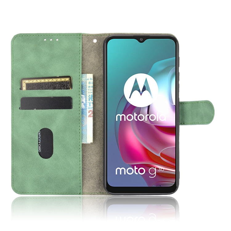SOLID Knižkové puzdro pre Motorola Moto G10 / G20 / G30 - zelené