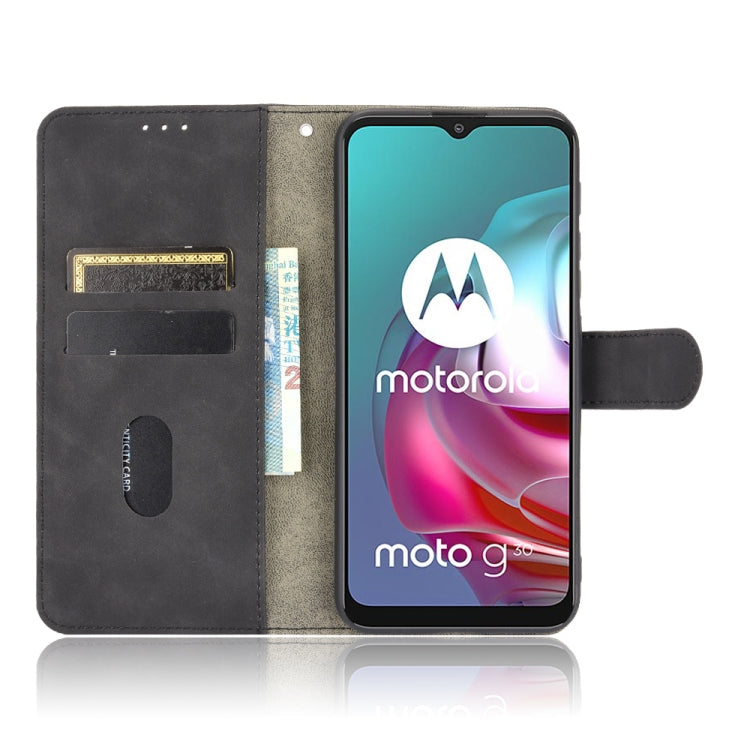 SOLID Knižkové puzdro pre Motorola Moto G10 / G20 / G30 - čierne