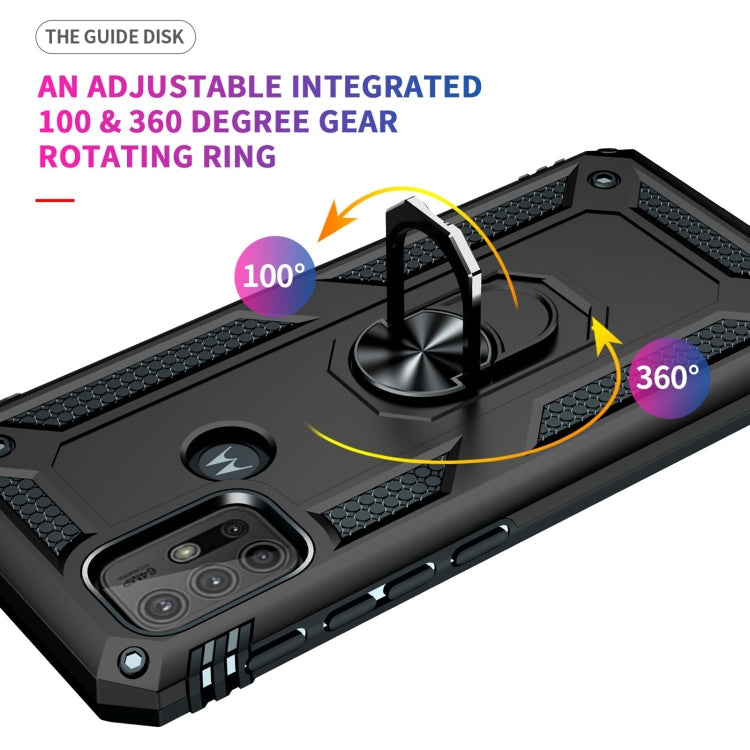 RING ARMOR Tvrdený kryt pre Motorola Moto G10 / G20 / G30 - čierny