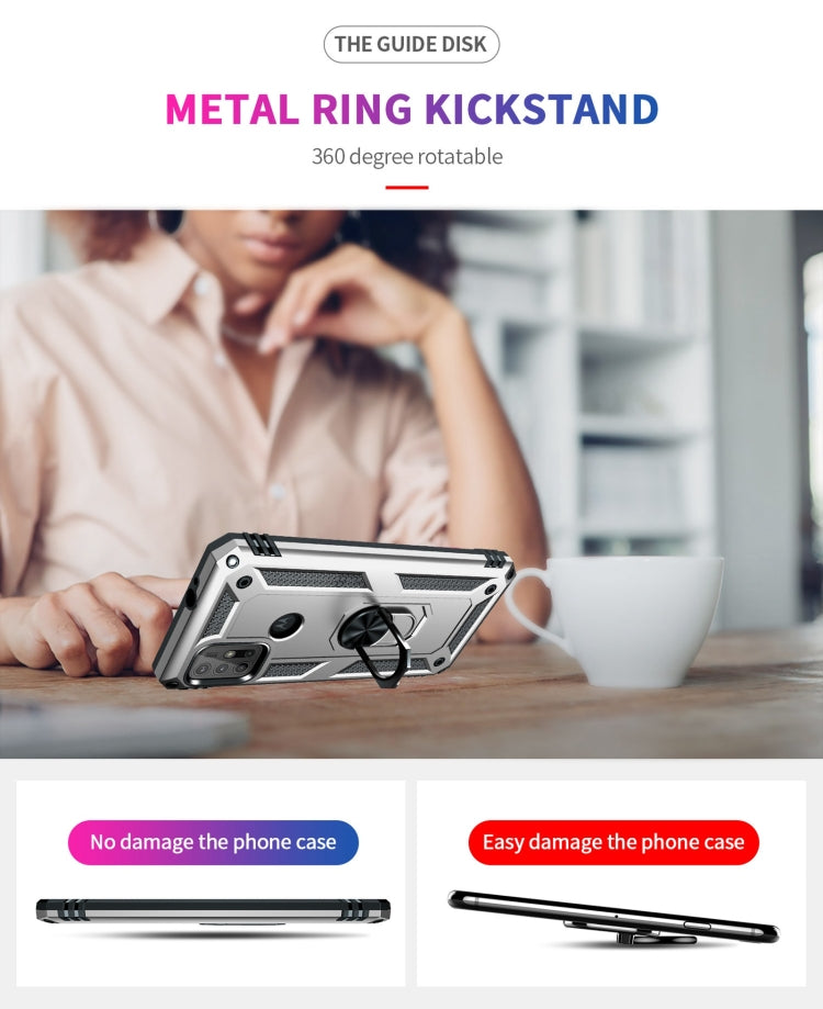 RING ARMOR Tvrdený kryt pre Motorola Moto G10 / G20 / G30 - sivý