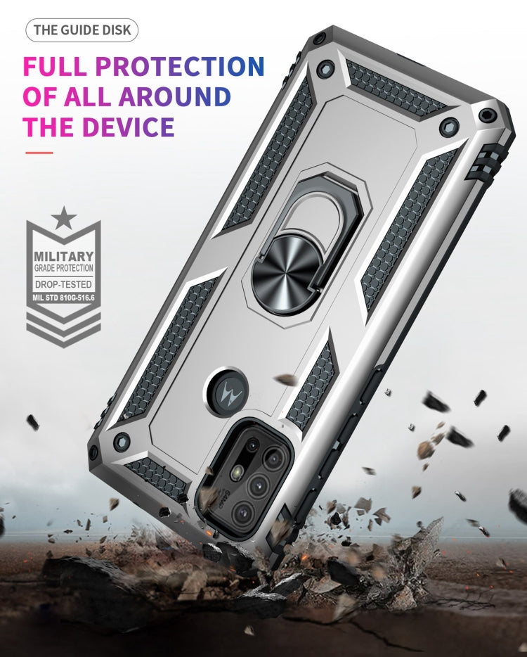 RING ARMOR Tvrdený kryt pre Motorola Moto G10 / G20 / G30 - sivý