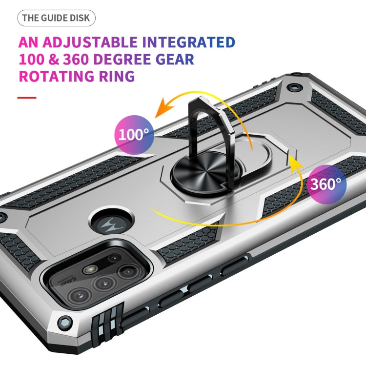 RING ARMOR Tvrdený kryt pre Motorola Moto G10 / G20 / G30 - sivý