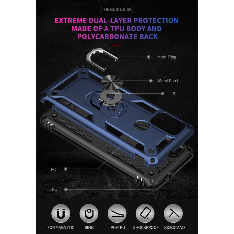 RING ARMOR Tvrdený kryt pre Motorola Moto G10 / G20 / G30 - modrý