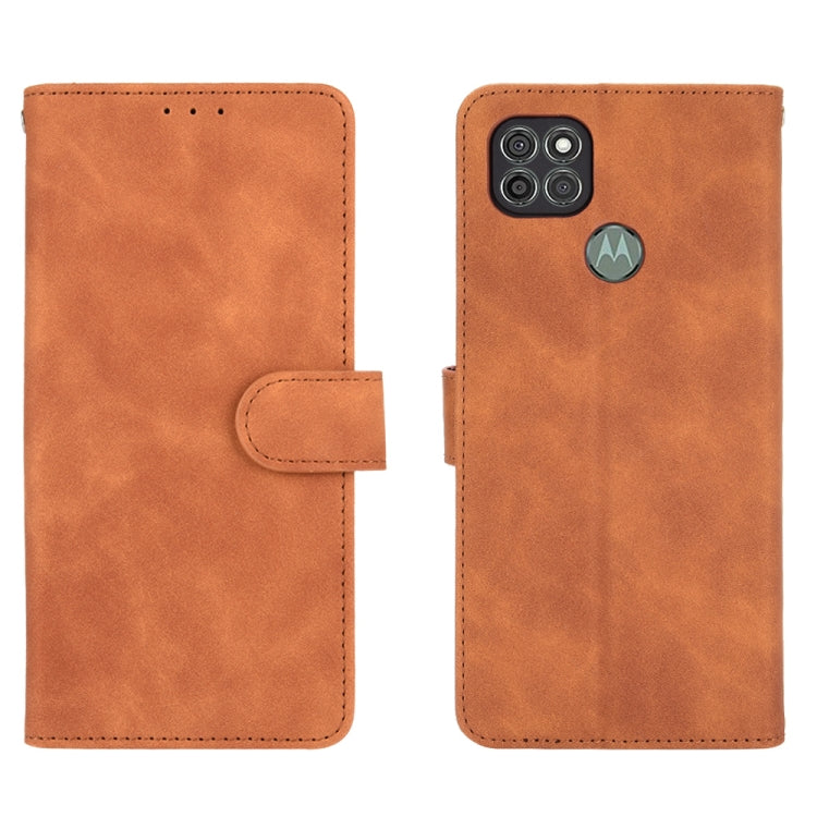 SOLID Knižkové puzdro pre Motorola Moto G9 Power - hnedé