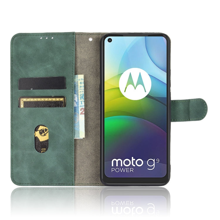 SOLID Knižkové puzdro pre Motorola Moto G9 Power - zelený