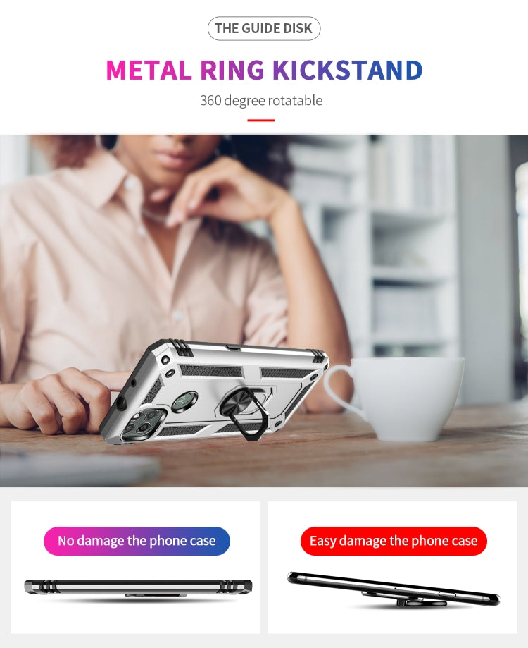RING ARMOR Tvrdený kryt pre Motorola Moto G9 Power - sivý