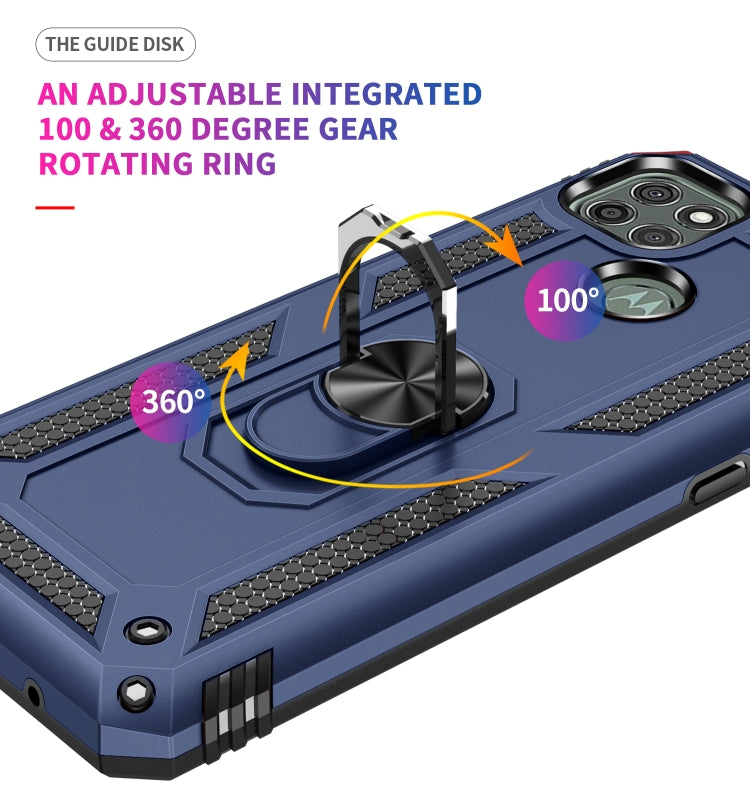RING ARMOR Tvrdený kryt pre Motorola Moto G9 Power - modrý
