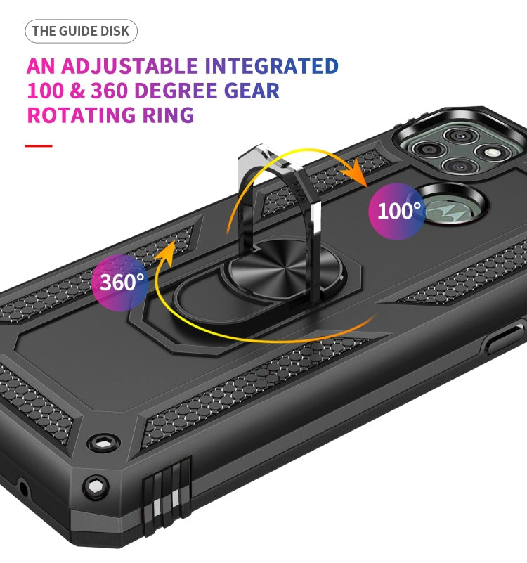 RING ARMOR Tvrdený kryt pre Motorola Moto G9 Power - čierny
