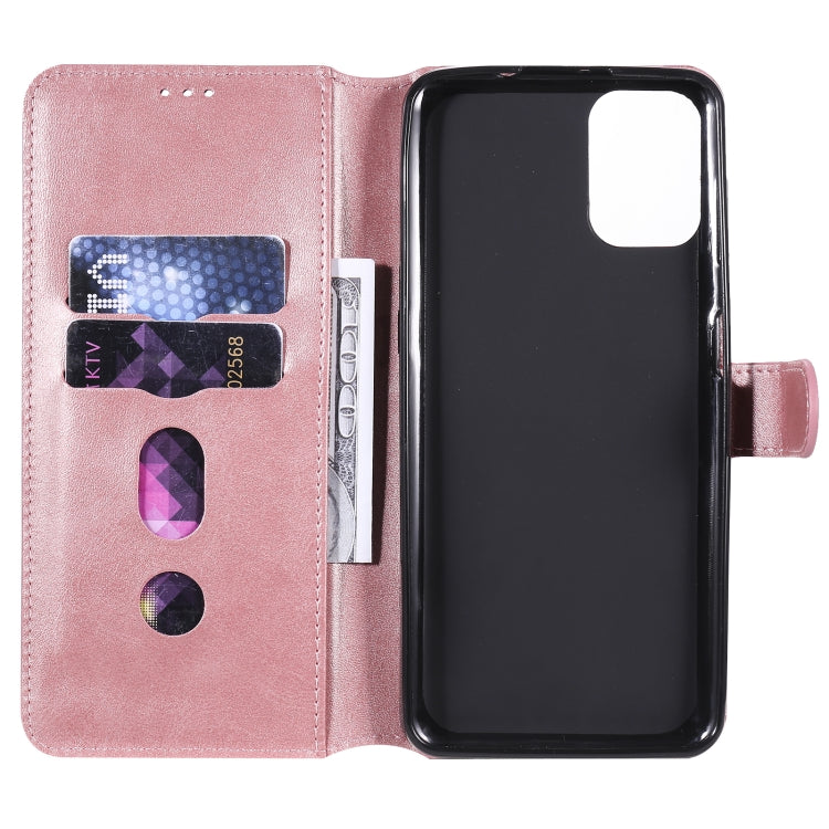 CALF Knižkové puzdro pre Motorola Moto G9 Plus - ružové