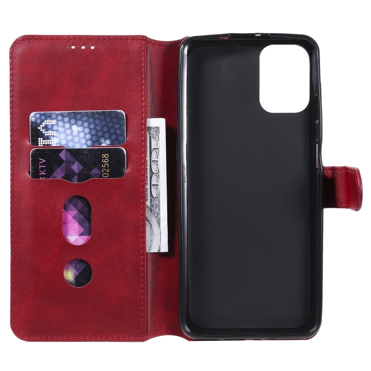 CALF Knižkové puzdro pre Motorola Moto G9 Plus - červené