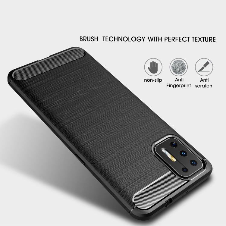 CARBON Zadný obal pre Motorola Moto G9 Plus - modrý