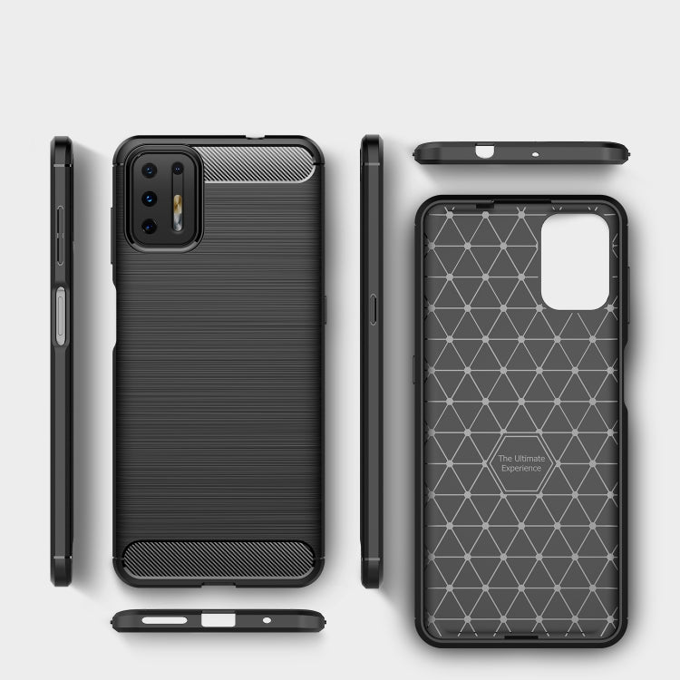 CARBON Zadný obal pre Motorola Moto G9 Plus - čierny