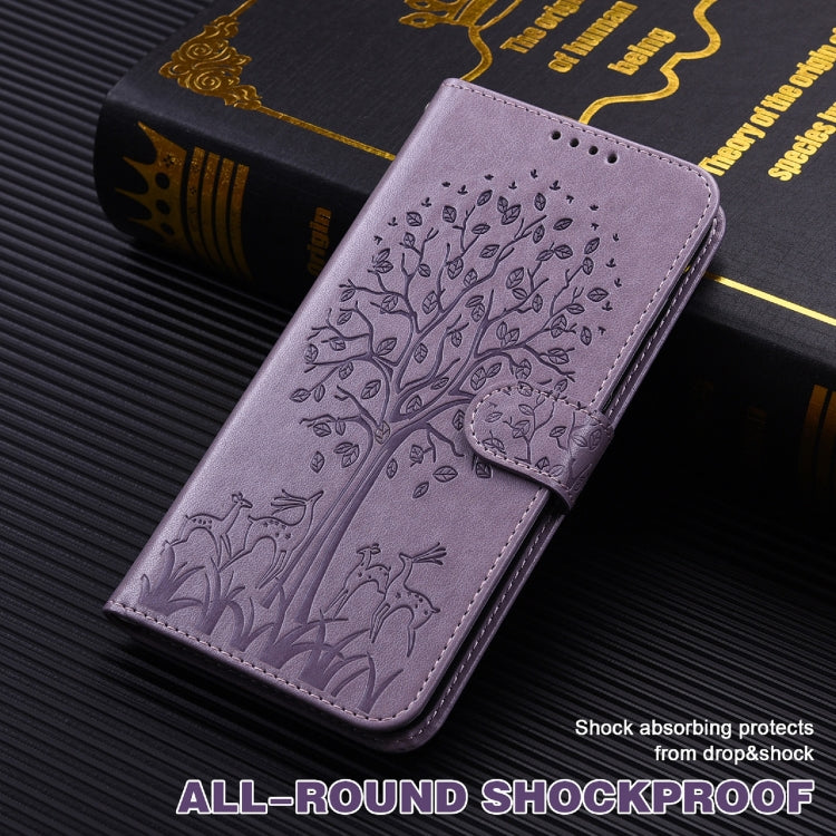TREE Knižkové puzdro pre Motorola Moto G60 - fialové