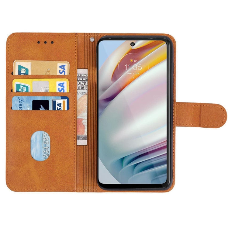 SOLID Knižkové puzdro pre Motorola Moto G60 - hnedé
