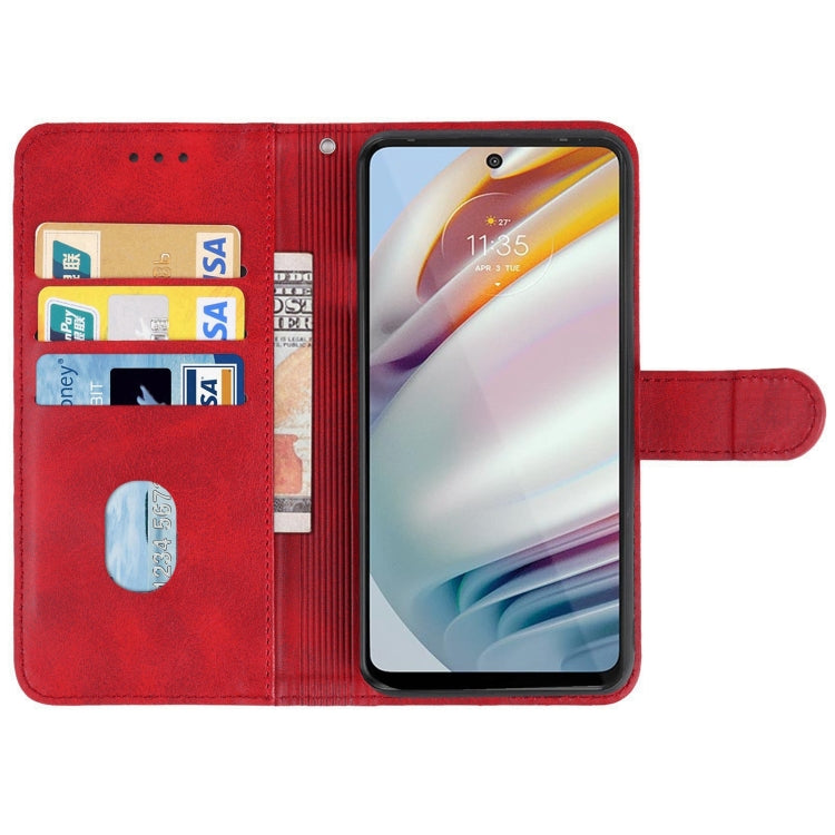 SOLID Knižkové puzdro pre Motorola Moto G60 - červené