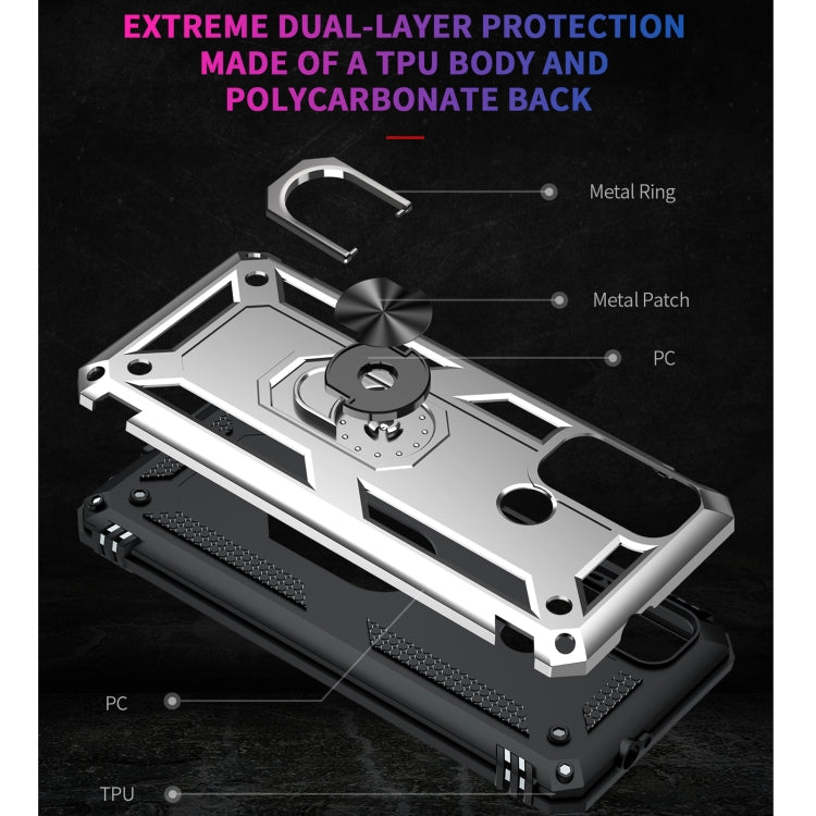 RING ARMOR Tvrdený kryt pre Motorola Moto G60 - sivý