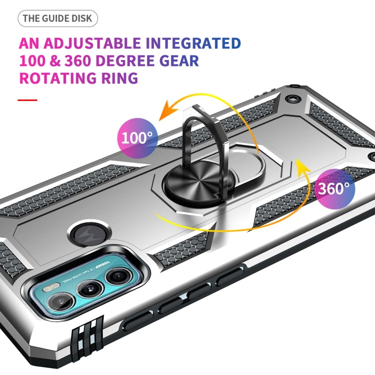 RING ARMOR Tvrdený kryt pre Motorola Moto G60 - sivý