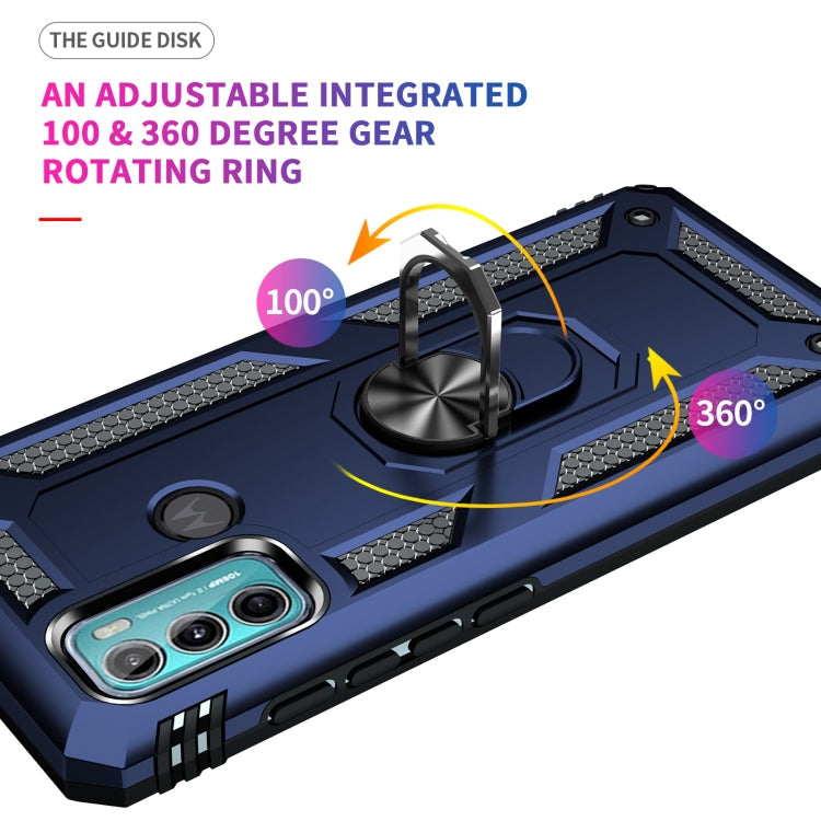 RING ARMOR Tvrdený kryt pre Motorola Moto G60 - modrý