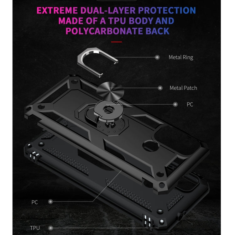 RING ARMOR Tvrdený kryt pre Motorola Moto G60 - čierny