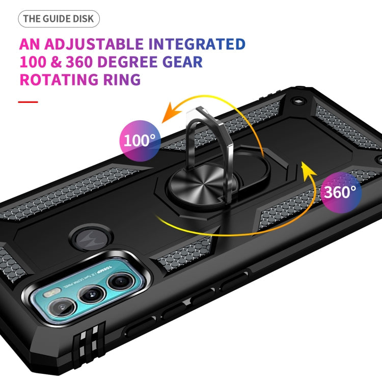 RING ARMOR Tvrdený kryt pre Motorola Moto G60 - čierny