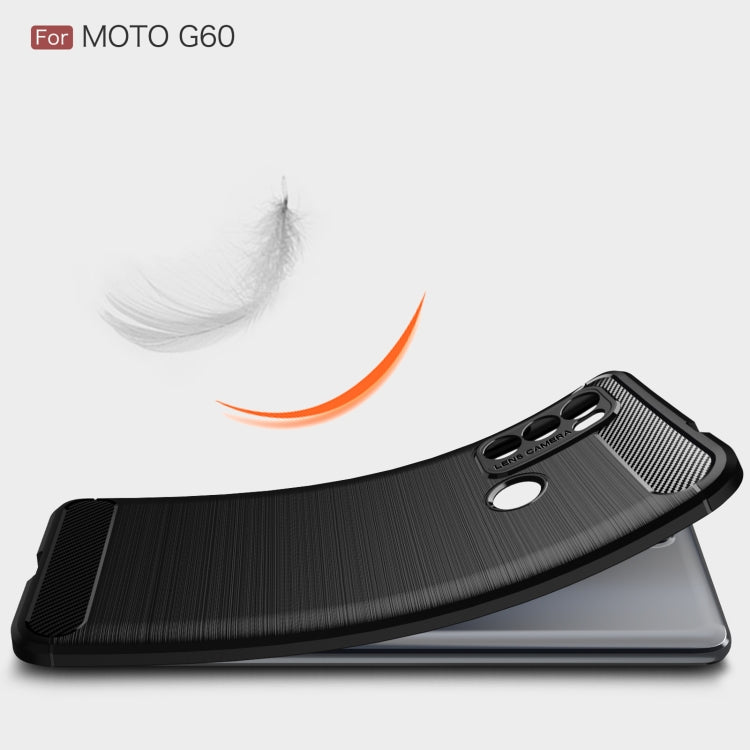 CARBON Zadný obal pre Motorola Moto G60 - modrý